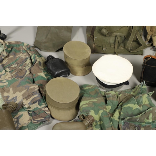 450 - A LARGE COLLECTION OF ASSORTED MILITARY UNIFORM, HEADGEAR AND MISCELLANEOUS ITEMS. A collection of a... 