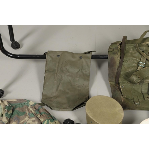 450 - A LARGE COLLECTION OF ASSORTED MILITARY UNIFORM, HEADGEAR AND MISCELLANEOUS ITEMS. A collection of a... 