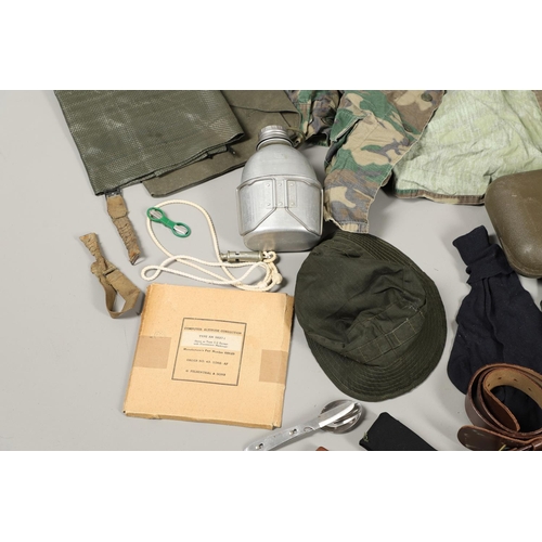 450 - A LARGE COLLECTION OF ASSORTED MILITARY UNIFORM, HEADGEAR AND MISCELLANEOUS ITEMS. A collection of a... 