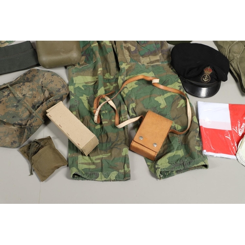 450 - A LARGE COLLECTION OF ASSORTED MILITARY UNIFORM, HEADGEAR AND MISCELLANEOUS ITEMS. A collection of a... 