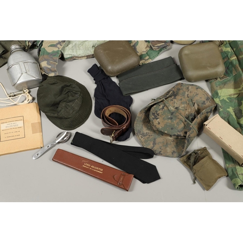 450 - A LARGE COLLECTION OF ASSORTED MILITARY UNIFORM, HEADGEAR AND MISCELLANEOUS ITEMS. A collection of a... 