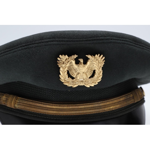 455 - TWO POST WAR AMERICAN ARMY WARRANT OFFICERS PEAKED CAPS AND SHOULDER INSIGNIA. A U.S. Army Warrant O... 