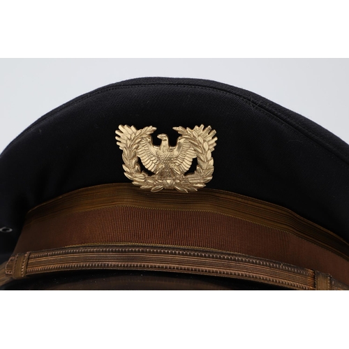 455 - TWO POST WAR AMERICAN ARMY WARRANT OFFICERS PEAKED CAPS AND SHOULDER INSIGNIA. A U.S. Army Warrant O... 