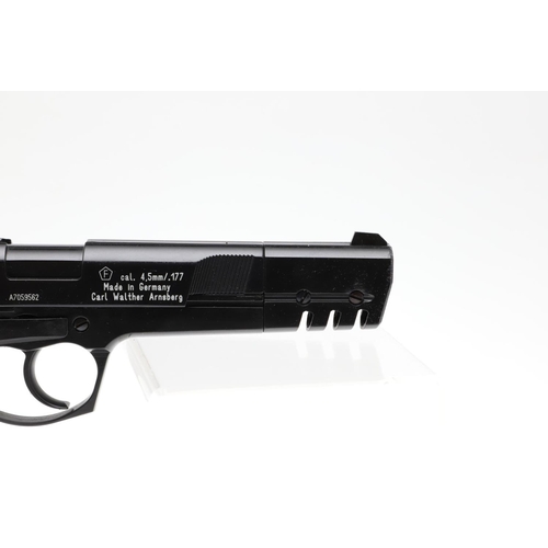 46 - A WALTHER CP88 COMPETITION .177 AIR PISTOL. A CP88 competition air pistol with a 14cm barrel, marked... 