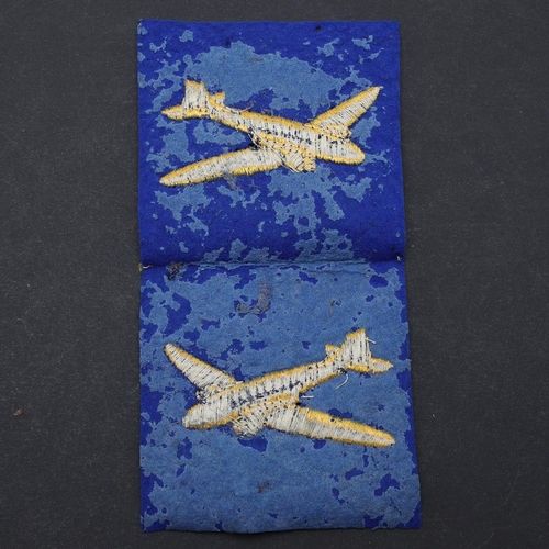 469 - TWO ROYAL ARMY SERVICE CORPS AIR DESPATCH SHOULDER PATCHES. Two unissued R.A.S.C. Air Despatch shoul... 