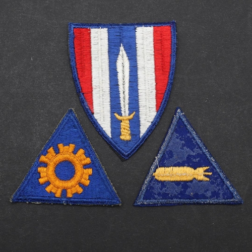 479 - THREE SECOND WORLD WAR ERA UNITED STATES AIR FORCE PATCHES. Patches for the United States Air Force,... 