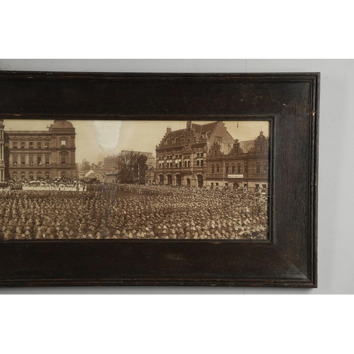 495 - A PANORAMIC PHOTOGRAPH 'PEACE THANKSGIVING PRETORIA JUNE 8TH 1902' BY HORACE NICHOLLS. An extensive ... 