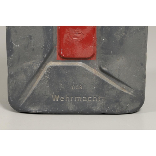 499 - A SECOND WORLD WAR GERMAN JERRY CAN. A 1943 German Jerry Can, marked 'Kraststoff 20l, Feuergefahrlic... 