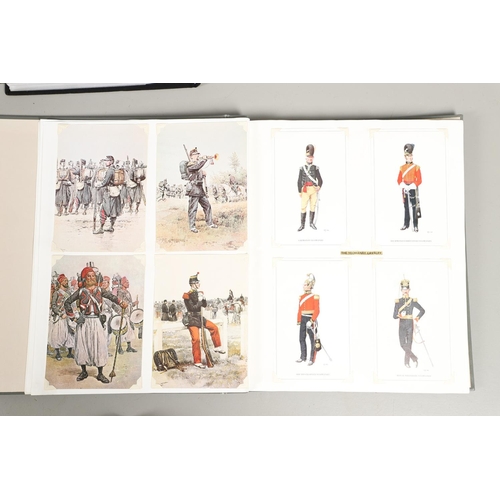 500 - A COLLECTION OF MILITARY THEMED POSTCARDS. A collection of postcards to include humorous cards, roma... 