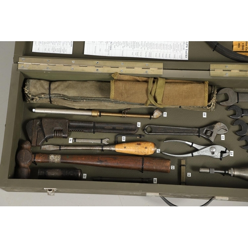 512 - A TOOL KIT FOR A 1942 FORD JEEP AND OTHER RELATED ITEMS. An extensive tool kit for a 1942 Ford Jeep ... 