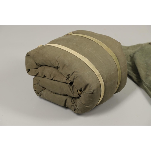 515 - A BRITISH ARMY RIDGE 'BAG TENT' AND OTHER SIMILAR ITEMS. A Military issue ridge tent, approximately ... 