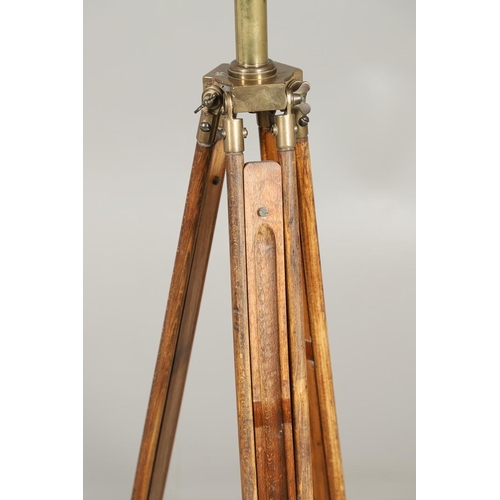 523 - A SECOND WORLD WAR OR LATER MILITARY BINOCULAR TELESCOPE GUNSIGHT ON TRIPOD BASE. A pair of Ross 7 x... 