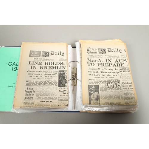 530 - AN INTERESTING COLLECTION OF SECOND WORLD WAR NEWSPAPERS. A collection of Second World War period ne... 