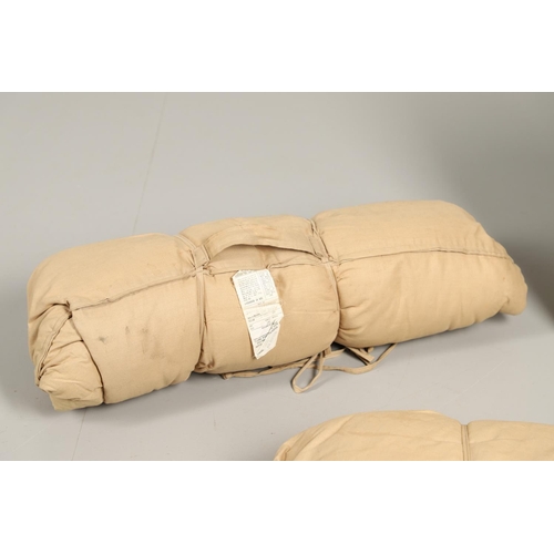 540 - A SECOND WORLD WAR PERIOD TWO MAN RIDGE TENT AND OTHER ITEMS. A two man ridge tent, the bag with dat... 