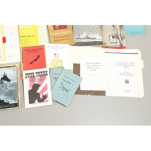 541 - A LARGE COLLECTION OF SECOND WORLD WAR AND LATER EPHEMERA AND SIMILAR PUBLICATIONS. A large collecti... 