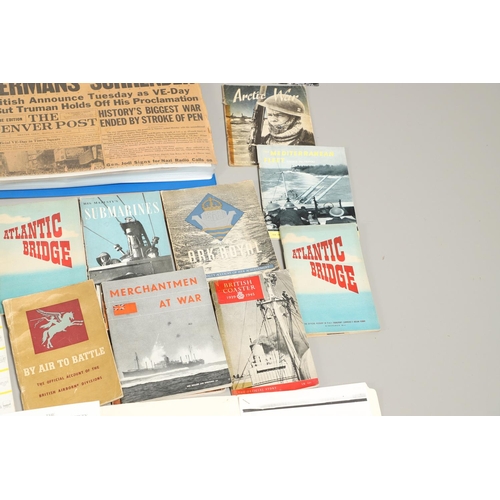 541 - A LARGE COLLECTION OF SECOND WORLD WAR AND LATER EPHEMERA AND SIMILAR PUBLICATIONS. A large collecti... 