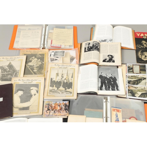 541 - A LARGE COLLECTION OF SECOND WORLD WAR AND LATER EPHEMERA AND SIMILAR PUBLICATIONS. A large collecti... 