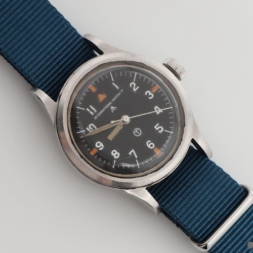 544 - AN INTERNATIONAL WATCH CO. MILITARY ISSUE PILOT's  WRISTWATCH. A gentleman's  stainless steel milita... 