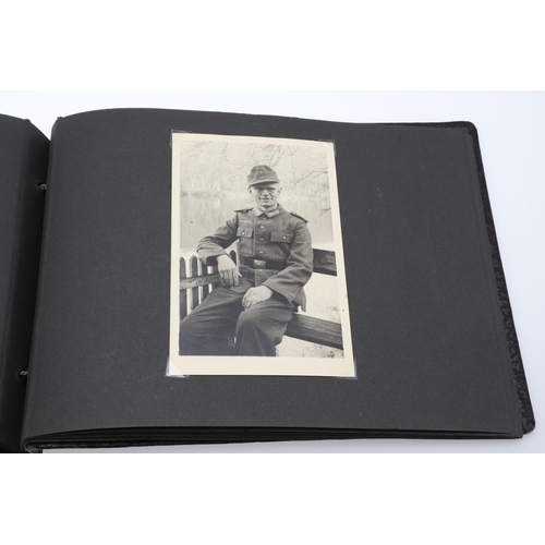 546 - A SECOND WORLD WAR GERMAN 'MEMORIES OF THE WAR' ALBUM AND PHOTOGRAPHS. A photograph album with leath... 