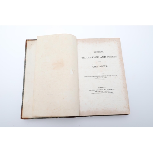 548 - GENERAL REGULATIONS AND ORDERS FOR THE ARMY, JANUARY 1822. General Regulations and Orders for the Ar... 