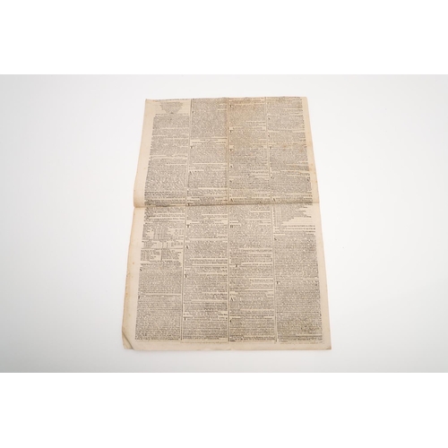 553 - A FACSIMILE COPY OF THE TIMES FOR NOVEMBER 7TH 1805. The Times for the 7th November 1805 contained V... 