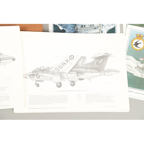 556 - AN INTERESTING COLLECTION OF MILITARY AIRCRAFT PLANS, MANUALS, DOCUMENTS AND OTHER ITEMS. A collecti... 