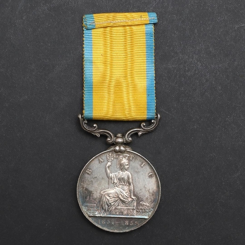 583 - A BALTIC MEDAL, 1856. A Baltic Medal, unnamed as issued on original ribbon.  *CR  A very nice exampl... 