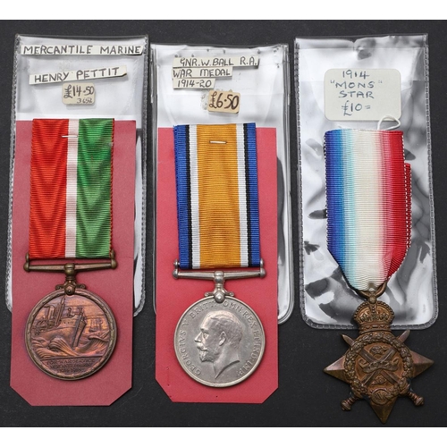 601 - A COLLECTION OF FIRST WORLD WAR MEDALS INCLUDING A 1914 STAR TO THE INNISKILLINGS. A Great War 1914 ... 