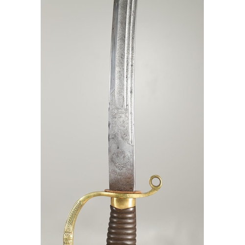 61 - A FINE RUSSIAN 1881/1908 PATTERN DRAGOON OFFICER's  SHASKA. With a 77cm curved, pointed and sharpene... 