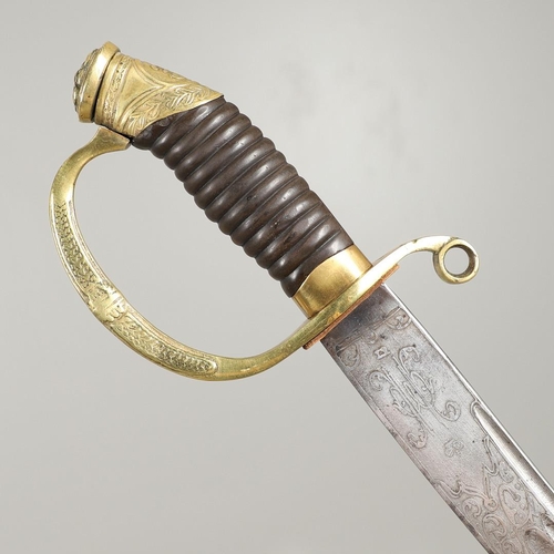 61 - A FINE RUSSIAN 1881/1908 PATTERN DRAGOON OFFICER's  SHASKA. With a 77cm curved, pointed and sharpene... 