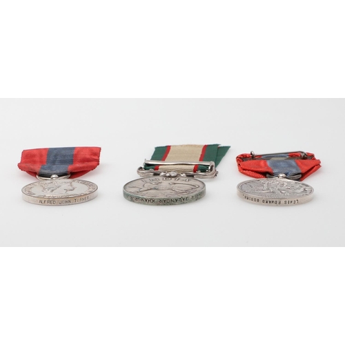 615 - AN INDIA GENERAL SERVICE MEDAL AND TWO IMPERIAL SERVICE MEDALS. An India General Service Medal 1936-... 