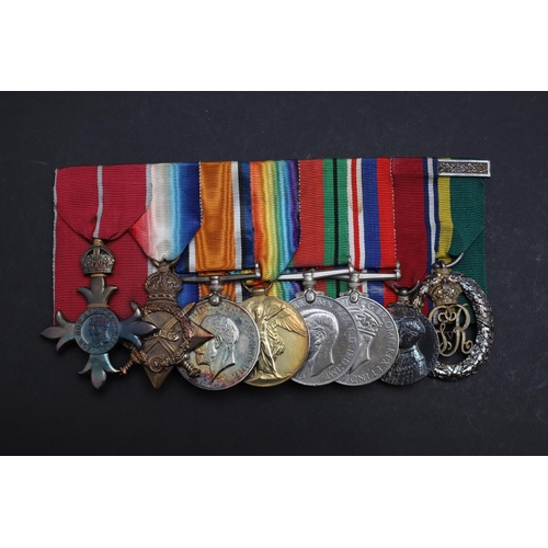 618 - A FIRST AND SECOND WORLD WAR OBE GROUP OF EIGHT TO THE 2ND COUNTY OF LONDON YEOMANRY. A group of eig... 