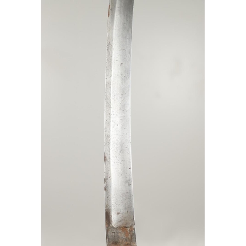 63 - A LATE 19TH CENTURY IMPERIAL RUSSIAN COSSACK SABRE AND SCABBARD. With an 82cm curved, pointed and si... 