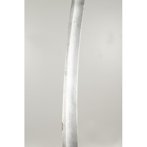 63 - A LATE 19TH CENTURY IMPERIAL RUSSIAN COSSACK SABRE AND SCABBARD. With an 82cm curved, pointed and si... 