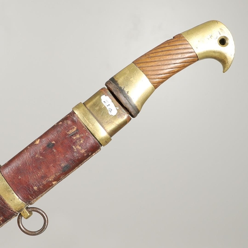 63 - A LATE 19TH CENTURY IMPERIAL RUSSIAN COSSACK SABRE AND SCABBARD. With an 82cm curved, pointed and si... 