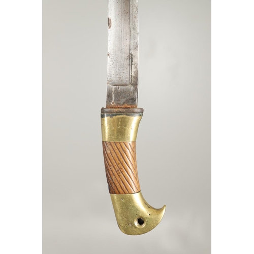 63 - A LATE 19TH CENTURY IMPERIAL RUSSIAN COSSACK SABRE AND SCABBARD. With an 82cm curved, pointed and si... 