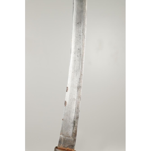 63 - A LATE 19TH CENTURY IMPERIAL RUSSIAN COSSACK SABRE AND SCABBARD. With an 82cm curved, pointed and si... 