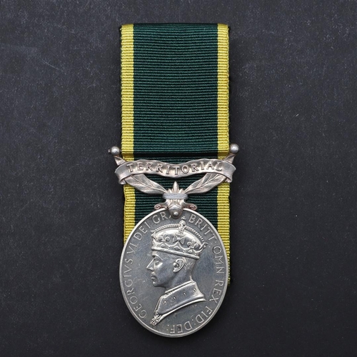 633 - A GEORGE VI TERRITORIAL EFFICIENCY MEDAL TO THE ROYAL ARTILLERY. A George VI efficiency medal named ... 