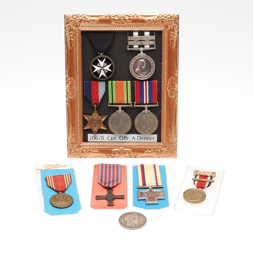 635 - A SECOND WORLD WAR GROUP OF FIVE AND OTHER MEDALS. A Second World War group of five attributed to 20... 