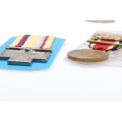 635 - A SECOND WORLD WAR GROUP OF FIVE AND OTHER MEDALS. A Second World War group of five attributed to 20... 