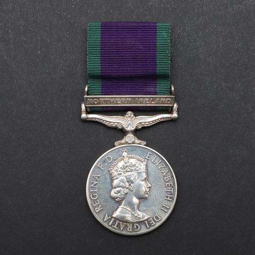 638 - AN ELIZABETH II GENERAL SERVICE MEDAL WITH NORTHERN IRELAND CLASP. A General Service Medal General S... 