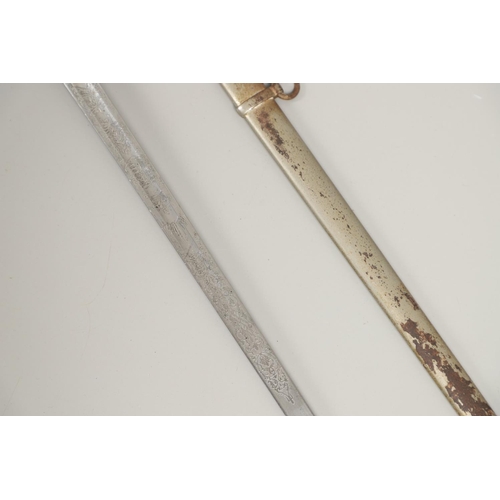 66 - AN 1827 PATTERN RIFLE OFFICER's  SWORD AND SCABBARD AND ANOTHER. A Rifle Officer's  sword with an 81... 