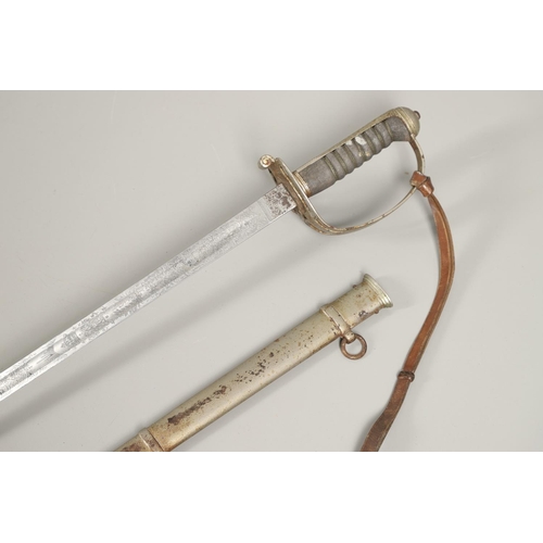 66 - AN 1827 PATTERN RIFLE OFFICER's  SWORD AND SCABBARD AND ANOTHER. A Rifle Officer's  sword with an 81... 