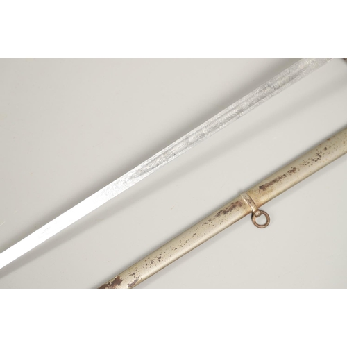 66 - AN 1827 PATTERN RIFLE OFFICER's  SWORD AND SCABBARD AND ANOTHER. A Rifle Officer's  sword with an 81... 