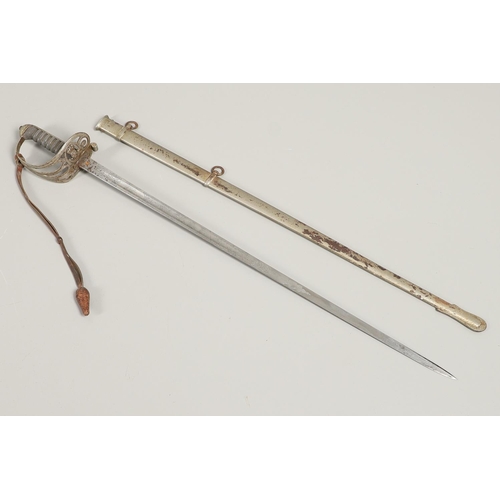 66 - AN 1827 PATTERN RIFLE OFFICER's  SWORD AND SCABBARD AND ANOTHER. A Rifle Officer's  sword with an 81... 