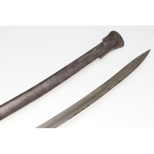 68 - NO LOT. (A FIRST WORLD WAR TURKISH CAVALRY TROOPER's  SWORD AND SCABBARD.)  PLEASE NOTE: THIS HAS BE... 