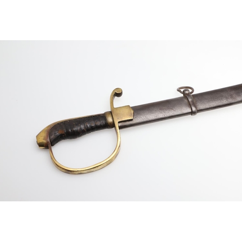 68 - NO LOT. (A FIRST WORLD WAR TURKISH CAVALRY TROOPER's  SWORD AND SCABBARD.)  PLEASE NOTE: THIS HAS BE... 