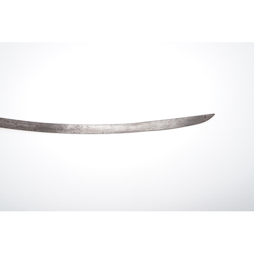 72 - A RUSSIAN 1826 PATTERN INFANTRY OFFICERS SABRE. With a 70cm curved fullered blade with pointed end, ... 