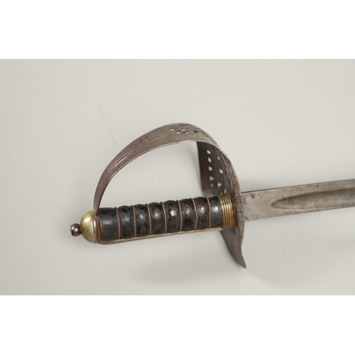 93 - A GEORGE V 1897 PATTERN INFANTRY OFFICERS SWORD. With an 82cm pointed single edged undecorated blade... 