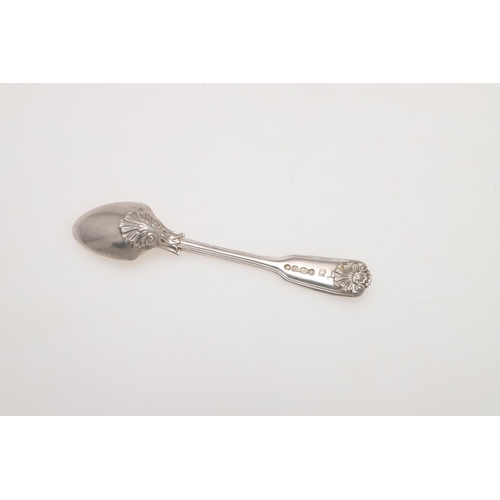 120 - A WILLIAM IV SILVER FOUR EGG-CUP CRUET FRAME. shaped square outline, with a central loop handle and ... 